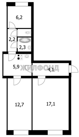 
   Продам 2-комнатную, 52 м², Каменская ул, 3

. Фото 15.