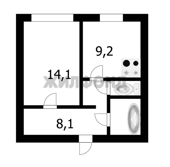 
   Продам 1-комнатную, 35.6 м², Петухова ул, 14/1

. Фото 7.