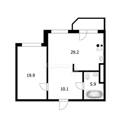 
   Продам 2-комнатную, 65.1 м², Заречная ул, 7

. Фото 23.