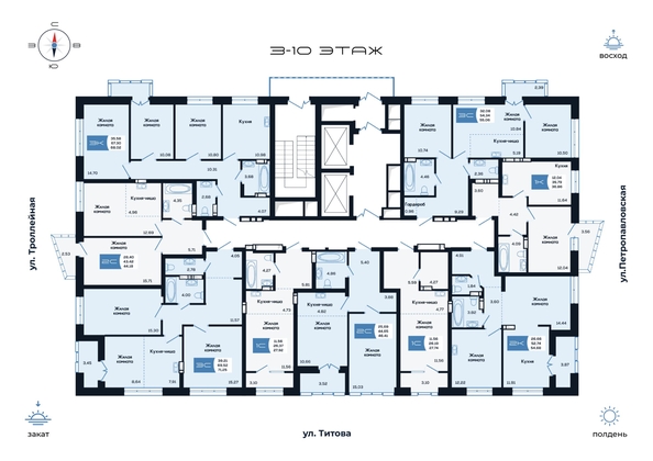 
   Продам 3-комнатную, 68.59 м², Салют, дом 2

. Фото 1.