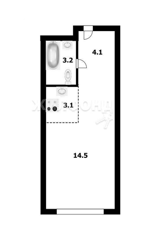 
   Продам студию, 24.6 м², Владимира Заровного ул, 10

. Фото 8.