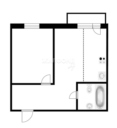 
   Продам 2-комнатную, 42.2 м², Вознесенская ул, 4

. Фото 14.