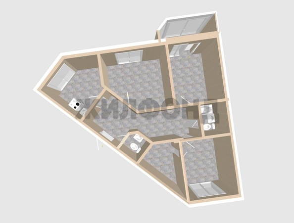 
   Продам 3-комнатную, 84.4 м², Гребенщикова ул, 8

. Фото 26.