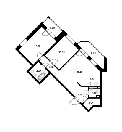 
   Продам 3-комнатную, 83 м², Каспийская (Приозёрный мкр.) ул, 1

. Фото 18.