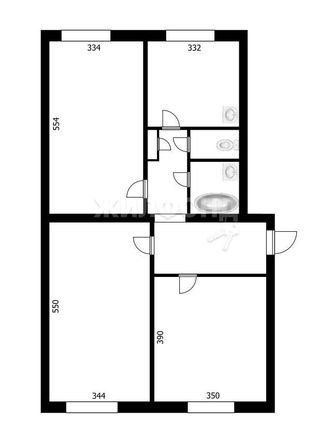 
   Продам 3-комнатную, 75.3 м², Забайкальская ул, 55

. Фото 1.