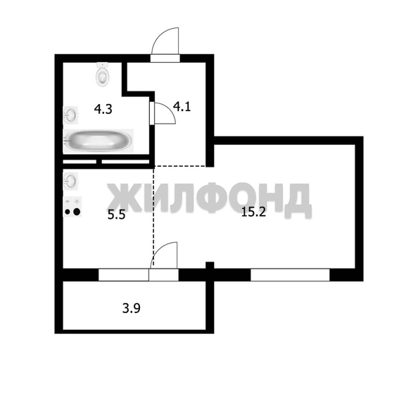 
  Продается 1-комн. квартира, 33 м², ЖК Квартал на Игарской, дом 1
. Фото 21.