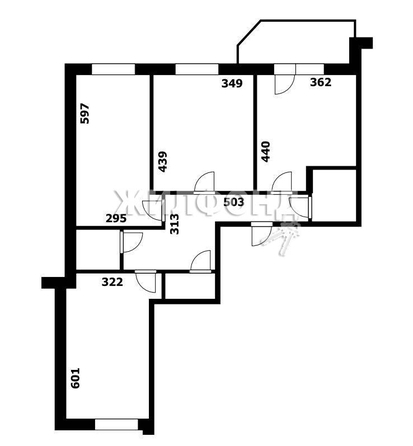 
   Продам 3-комнатную, 83.9 м², Тюленина ул, 28

. Фото 22.