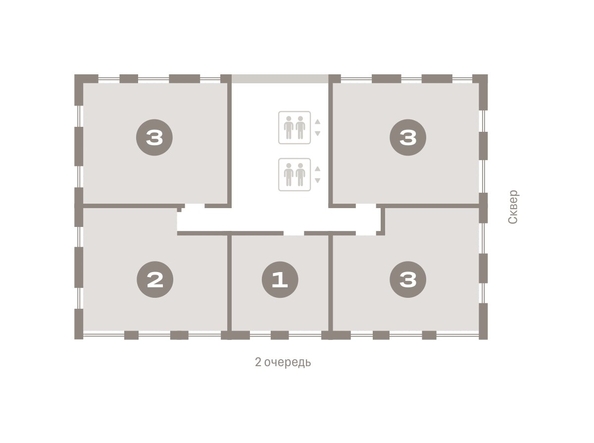 
   Продам 3-комнатную, 77.28 м², Авиатор, дом 3

. Фото 6.