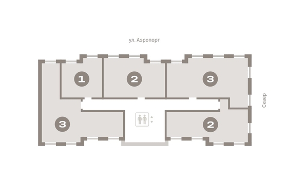 
   Продам 1-комнатную, 42.54 м², Авиатор, дом 3

. Фото 6.