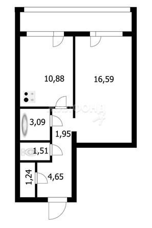 
   Продам 1-комнатную, 40.2 м², Николая Сотникова ул, 9/1

. Фото 10.