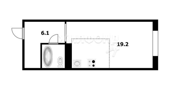 
   Продам студию, 27.9 м², Покатная ул, 130/1

. Фото 10.