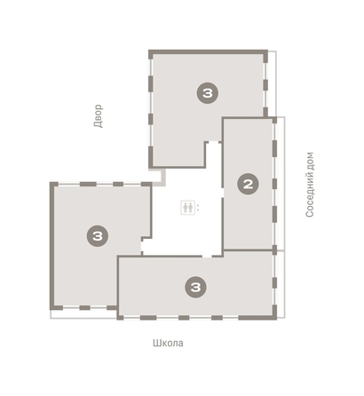 
   Продам 2-комнатную, 74.7 м², Лебедевский квартал, дом 1

. Фото 16.