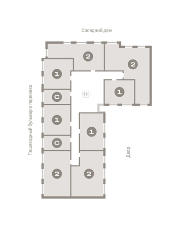 
   Продам 2-комнатную, 60.1 м², Лебедевский квартал, дом 1

. Фото 16.