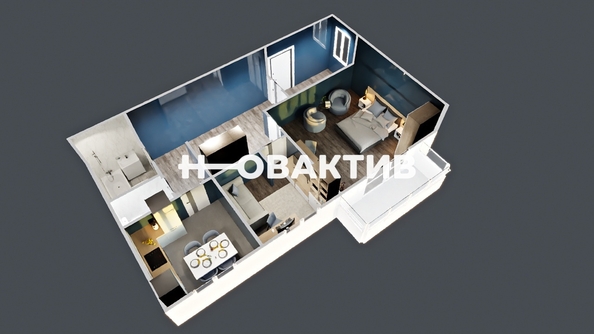 
   Продам 2-комнатную, 50 м², В. Высоцкого ул, 50/3

. Фото 23.