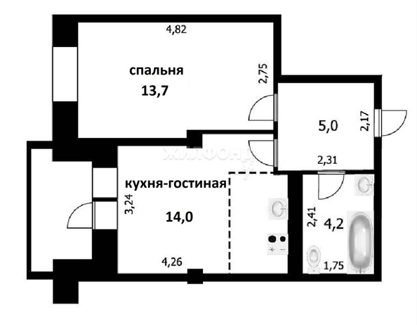 
   Продам 2-комнатную, 36.9 м², Междуреченская ул, 3

. Фото 30.