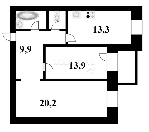 
   Продам 2-комнатную, 63 м², Лескова ул, 19

. Фото 16.