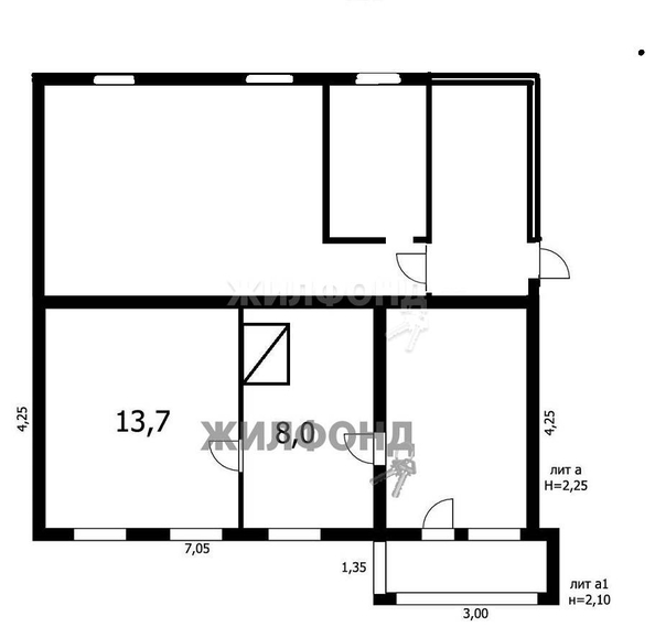 
   Продам дом, 21.7 м², Мошково

. Фото 34.