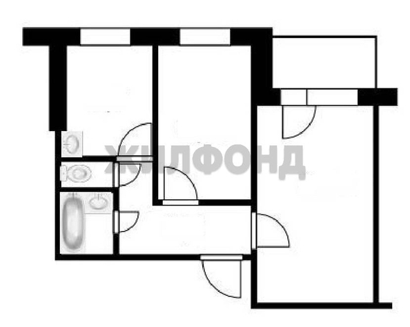 
   Продам 2-комнатную, 43 м², Ударная ул, 23

. Фото 9.