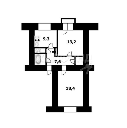 
   Продам 2-комнатную, 55.1 м², Титова ул, 22

. Фото 18.