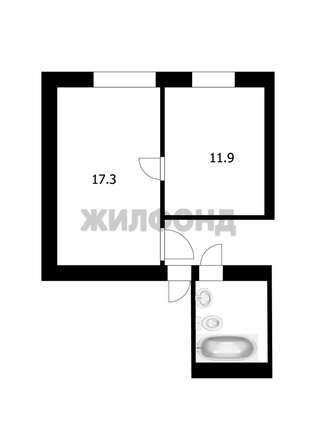 
   Продам 2-комнатную, 29.2 м², Макаренко ул, 33

. Фото 14.