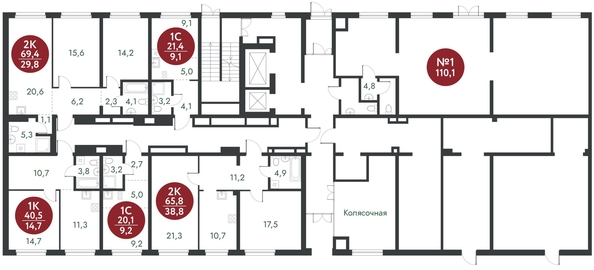 
   Продам студию, 21.4 м², Скандинавские кварталы, дом 1

. Фото 1.