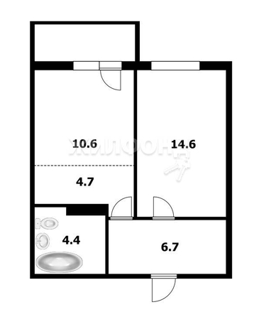 
   Продам 2-комнатную, 41 м², Заречная ул, 45

. Фото 15.