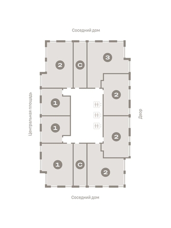 
   Продам 3-комнатную, 81.92 м², Европейский берег, дом 45

. Фото 1.