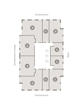 
  Продается 2-комн. квартира, 66.87 м², ЖК Европейский берег, дом 45
. Фото 1.