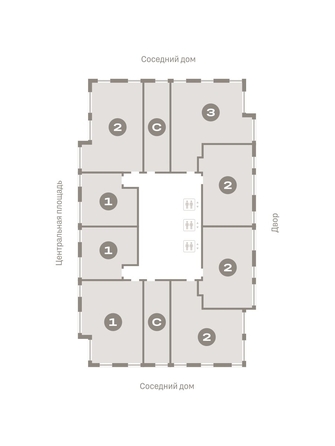 
  Продается 2-комн. квартира, 74.71 м², ЖК Европейский берег, дом 45
. Фото 1.