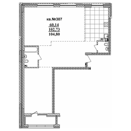 
   Продам 3-комнатную, 106.86 м²,  Римский квартал, 2 очередь

. Фото 1.