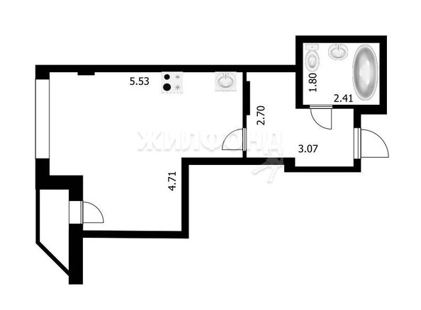 
   Продам студию, 31.9 м², Тюленина ул, 26

. Фото 16.