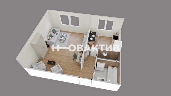 
   Продам 1-комнатную, 40.5 м², 

. Фото 17.