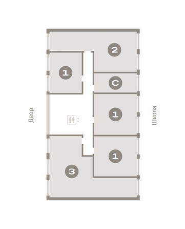 
   Продам студию, 21.56 м², Европейский берег, дом 45

. Фото 1.