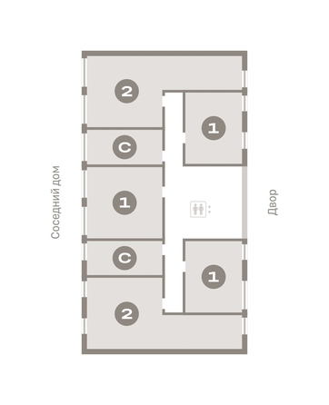 
   Продам 2-комнатную, 67.86 м², Европейский берег, дом 45

. Фото 1.
