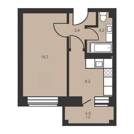 
   Продам 1-комнатную, 32.4 м², Амурский 6-й проезд, 14

. Фото 2.