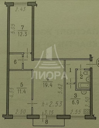 
   Продам 3-комнатную, 59.7 м², Королева пр-кт, 2

. Фото 21.