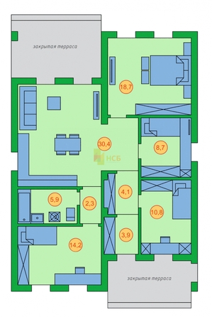 
   Продам дом, 49.2 м², Дружино

. Фото 1.