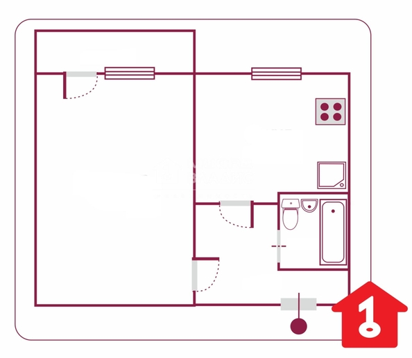 
   Продам 1-комнатную, 36.9 м², Линия 8-я ул, 78

. Фото 1.