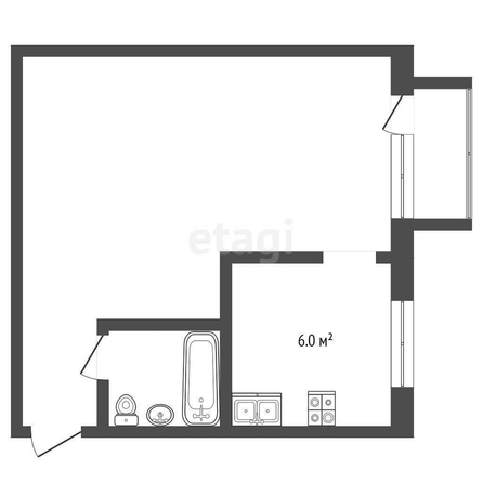 
  Продается 1-комн. квартира, 31.1 м², Менделеева пр-кт, д. 6
. Фото 5.