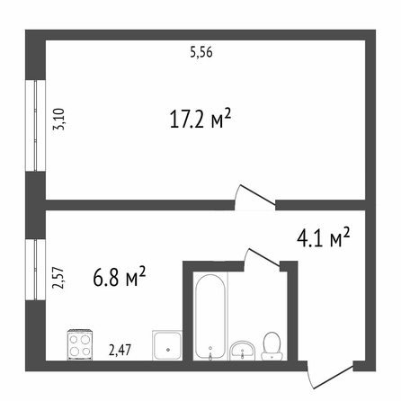 
  Продается 1-комн. квартира, 33 м², 75-й гвардейской бригады, д. 10
. Фото 5.