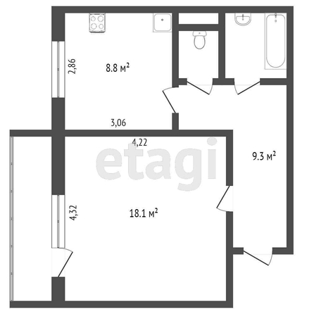 
  Продается 1-комн. квартира, 38.4 м², Арнольда Нейбута ул, д. 11
. Фото 5.