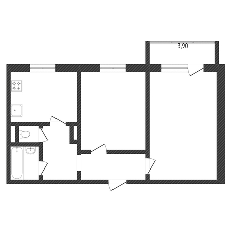 
  Продается 2-комн. квартира, 52.5 м², Северная 33-я ул, д. 122
. Фото 5.