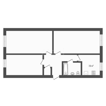 
  Продается 3-комн. квартира, 42 м², Багратиона ул, д. 4
. Фото 5.