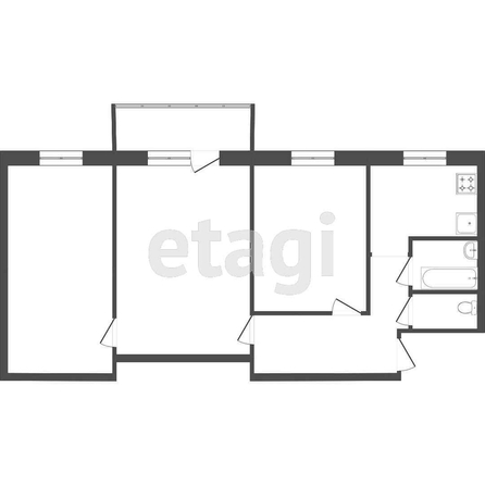 
  Продается 3-комн. квартира, 58.8 м², Стрельникова ул, д. 4
. Фото 4.