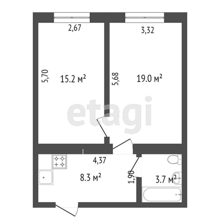 
  Продается 2-комн. квартира, 85 м², Совхозная 2-я ул, д. 11/1
. Фото 5.