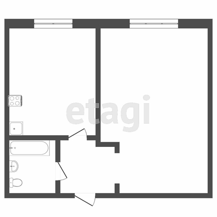 
  Продается 1-комн. квартира, 29 м², Мельничная ул, д. 89Б
. Фото 5.