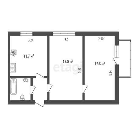 
  Продается 2-комн. квартира, 46 м², Марьяновская 4-я ул, д. 4
. Фото 5.