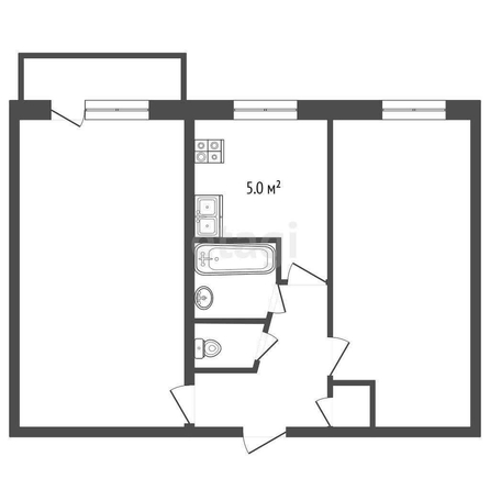 
  Продается 2-комн. квартира, 44.1 м², Берко Цемента ул, д. 8
. Фото 5.