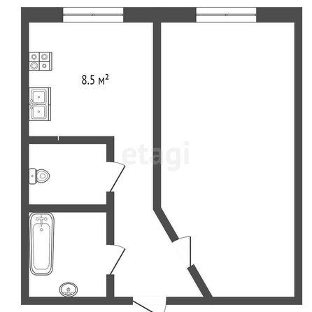 
  Продается 1-комн. квартира, 38.2 м², Мира пр-кт, д. 104
. Фото 5.