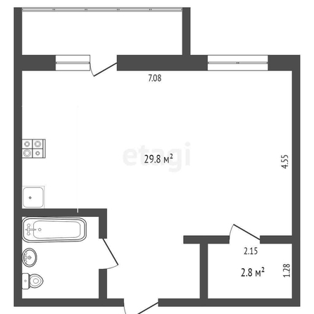 
  Продается студия, 41.6 м², 50 лет Профсоюзов ул, д. 114
. Фото 4.